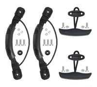 Poignée de transport avec poignée en T et corde de tirage, support latéral robuste de remplacement pour accessoires de rafting de canoë, noir