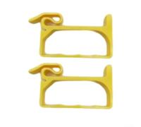 Poignée de transport pour seau à popcorn, clip ergonomique pour prise en main de cinéma, fixation en plastique léger pour fêtes home cinéma, orange jaune (jaune)