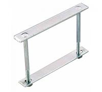 Poignée de trappe 160mm finition zingué blanc - MERMIER - M-658163