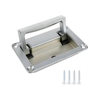 Poignée de trappe de pont de bateau - Poignées de traction encastrées argentées pour boîte à outils - Poignée de traction pour trappe de terrasse et meubles de maison