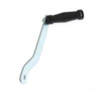 Poignée de treuil de remorque de bateau, manivelle de treuil économe en main-d'œuvre avec poignée ergonomique antidérapante, poignée de rechange en fer pour remorque de bateau et voilier (argenté)