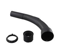 Poignée de tuyau d'aspirateur courbée de 32 mm, embout en plastique PP pour tuyau fileté de 32 mm de diamètre intérieur et 39 mm de diamètre extérieur, diamètre extérieur 31 mm, noir