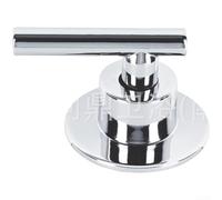 Poignée de valve de douche en alliage de zinc pour robinet de salle de bain - Ajustement au chaud et au froid - Design noir élégant (galvanoplastie)