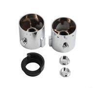 Poignée de vanne, paire boutons commande douche thermostatique en ABS chromé, réglage température remplacement avec ajustement 24/20, marquages blancs, vis sans tête