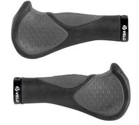 Poignée de vélo ergonomique avec surface anti-dérapante ( Noir/Gris )