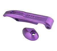 Poignée de vélo pliable en alliage d'aluminium avec verrou de sécurité CNC, accessoires compatibles avec Dahon pour Brompton P10 D9 Petite roue (violet)