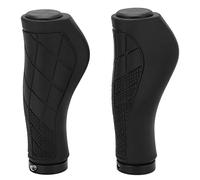 Poignée de vélo poignées de guidon poignée de guidon de remplacement de VTT avec embouts pour réparation de remplacement (Noir)
