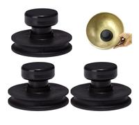 Poignée de ventouse pour bol de son, 3PCS 3.2 Bol chant tibétain en caoutchouc, Paste, poignée levage facile à utiliser, tasse, son