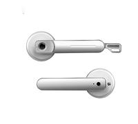 Poignée de verrouillage biométrique Bluetooth Ttlock avec empreinte digitale, rechargeable par USB, antivol, entrée sans clé, maison connectée(Silver on App)