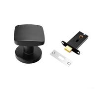 Poignée de verrouillage de porte cachée pour chambre et salle de bain, design simple face fabriquée en alliage de zinc pour une meilleure intimité et une installation sécurisée