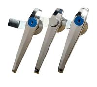 Poignée de verrouillage de porte d'armoire électrique extérieure en alliage de zinc - Verrouillage de poignée de traction for équipement mécanique durable (1 paquet)(Spring button)