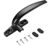 Poignée de verrouillage for fenêtre à battant, poignée, porte moustiquaire noire, quincaillerie extérieure en alliage d'aluminium épais(Right)