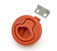 Poignée de verrouillage ronde en plastique, anneau de traction, machine de verrouillage à came, loquet de bateau affleurant for camping-car, remorque marine, 1 pièce(XK246-61H)