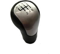 Poignée de vitesse de voiture Pommeau de levier de pour vitesse pour Ford pour Fiesta MK6 2002-2008(6 Speed Silver)