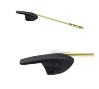 Poignée de WC, clé avant en alliage de zinc, pièces de rechange pour chasse d'eau, levier de déclenchement à bouton-poussoir (noir)