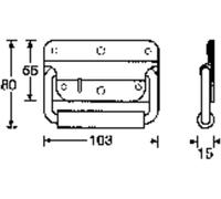 Poignée denceinte Adam Hall 3412