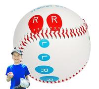 Poignée d'entraînement de baseball - 22,9 cm | Baseball avec repères de positionnement des doigts à code couleur pour gauchers et droitiers, aide à augmenter la vitesse de lancement