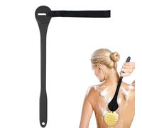 Poignée d'extension du dos pour toilettage du corps - 45,7 cm, aide à portée flexible et réglable, dispositif de support de rasage personnel en silicone incurvé, accessoire d'auto-soins à longue porté