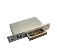 Poignée dissimulée latérale en acier inoxydable 304 moulée avec précision, for porte coulissante de poche, ensemble de serrures for porte coulissante de salle de bains dissimulée