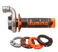 Poignée Dominó de gaz rapide accélérateur de moto aluminium et plastique (KRK EVO orange)