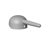 poignée Dornbracht complète - 90209404300-00 chromé , 35 x 10 x 10