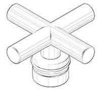 poignée Dornbracht complète TARA.-892 04208901000-08 platine