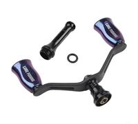 Poignée double en fibre de carbone pour EXLSTLT pour Fuego, 29 g avec barre d'équilibre, convient pour moulinets Exceler Caldia Prorex TAULA Compatible (Noir)