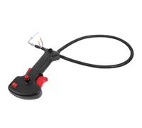 Poignée Droite de Coupe-Bordures Réglable pour Jardin et Pelouse | Abs Noir, Câble D’accélérateur Complet, Interrupteur Intégré, pour Entretien du Gazon, Usage Jardin