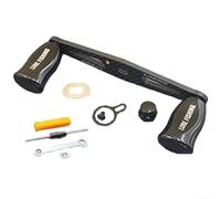 Poignée droite étendue en fibre de carbone pour moulinet de pêche DAIWA et ABU, spécifications 8 x 5 mm, comprend tous les accessoires de montage nécessaires dans un seul lot (main droite noire)