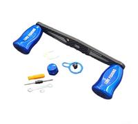 Poignée droite étendue en fibre de carbone pour moulinet de pêche DAIWA et ABU, spécifications 8 x 5 mm, comprend tous les accessoires de montage nécessaires dans un seul lot (main gauche bleu)