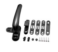 Poignée Droite Universelle, Remplacement de poignée Verrouillage battant en Aluminium for fenêtre et Porte Multicolore(Black Left)