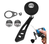 Poignée électrique de bobine : poignée en métal, kit de bouton de moulinet, poignée ovale en EVA, bras pivotant universel durable | poignée pour moulinet, utilisation de conversion d'accessoires pour