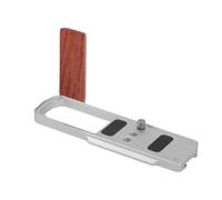 Poignée en alliage d'aluminium pour stabilisateurs de poignée d'appareil photo S9 avec revêtement en silicone sûr et accès rapide à la batterie et pince en silicone antidérapant en L