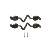 Poignée en alliage de zinc en forme de feuille pour meubles et tiroirs, avec un design rétro créatif, pour ajouter du caractère aux meubles de maison (A-Bronze)