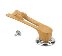 Poignée en bakélite résistante à la chaleur adaptée pour remplacer les couvercles existants pour maintenir l'intégrité au fil du temps (grain de bois clair)