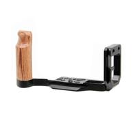 Poignée en Bois L, Compatible avec Olympus, Om-D E-M10 Mark IV | Support à dégagement rapide, trou fileté 1/4in, port griffe, port Arca