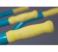 Poignée en bois pour brouette 85-90 L jaune, pièce de rechange pour tailles 85-90 L