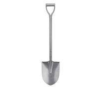 Poignée en D à Pointe Courte en métal et Acier MN, 100cm, pour Creuser, Jardinage, Plantation, Camping, Petite Pelle pour la Coupe des Racines des sols durs