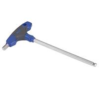 Poignée en T avec boule de 10 mm, idéale pour les outils de serrage et les travaux d'assemblage.