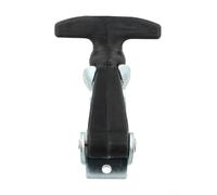 Poignée en T en acier inoxydable et caoutchouc élastique avec support pour capot, coffre, armoire ou boîte à outils - pour une protection durable contre les vibrations