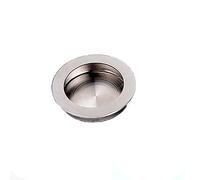 Poignée encastrée, poignées de porte encastrées en acier inoxydable brossé pour placards/armoires/tiroirs, trou dissimulé, 65 mm