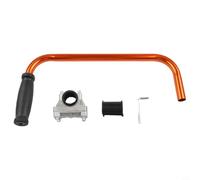 Poignée ergonomique en aluminium pour tondeuse à gazon, poignée supplémentaire réglable de 41,5 cm en vert ou orange, posture douce pour le dos pour le jardinage, 1 pièce (orange)