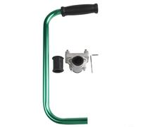 Poignée ergonomique en aluminium pour tondeuse à gazon, poignée supplémentaire réglable de 41,5 cm en vert ou orange, posture douce pour le dos pour le jardinage, 1 pièce (vert)
