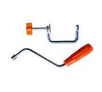 Poignée ergonomique manuelle pour machine à pâtes avec clip de fixation pour rouler la pâte sans effort et compatibilité universelle