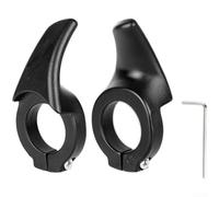 Poignée ergonomique pour guidon de VTT avec design en forme de député en nylon avec clé hexagonale pour un montage sûr (adjoint court)