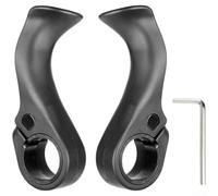 Poignée ergonomique pour guidon de VTT avec design en forme de député, fabriqué en nylon avec clé hexagonale pour un montage sûr (adjoint long)