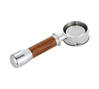 Poignée Espresso 58mm Bottomless Portafilter - Manico Ergonomico In Legno E Acciaio, Accessorio Caffè Universale E61, Per Casa Cucina Bar Ufficio, Brewing Preciso, Sostituzione Commerciale