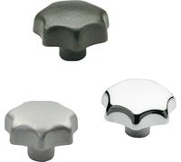 Poignée étoile DIN 6336 avec douille filetée Ku.d1 40mm d2 M 8mm