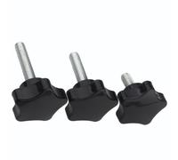 Poignée Étoile M10 Vis De Serrage À Main En Plastique, 5 Branches. | Vis moletée M10 sans outil avec poignée ergonomique cinq étoiles for un serrage rapide à la main(M10x60mm 6pcs)