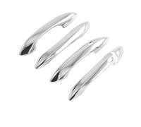 Poignée Extérieure Côté Conducteur Pour Hyundai Pour Tucson 2022 2023 LHD Voiture En Fiber De Carbone Chrome Poignée De Porte Extérieure Moulure Couverture Garniture Décoration ABS Poignées Extérieure